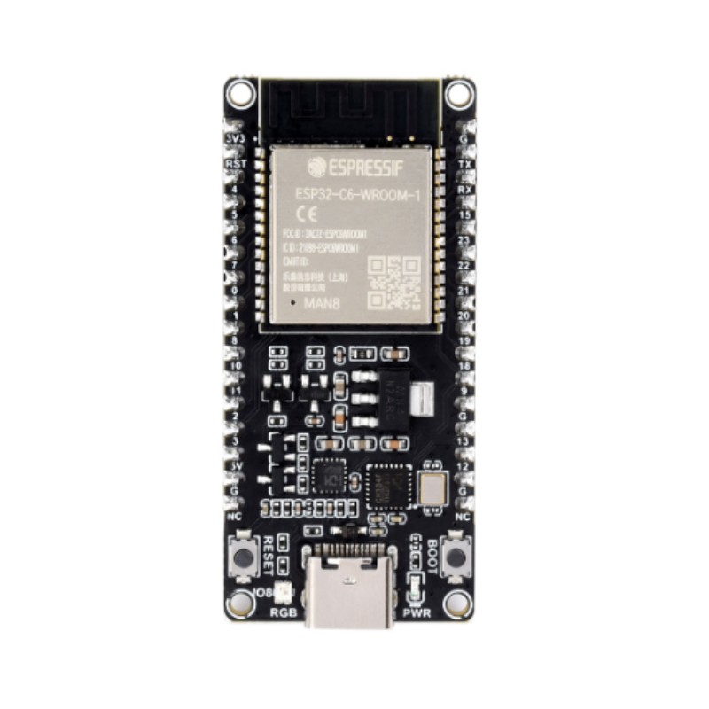 সোল্ডার পিন সহ ESP32-C6-DEV-KIT-N8-M