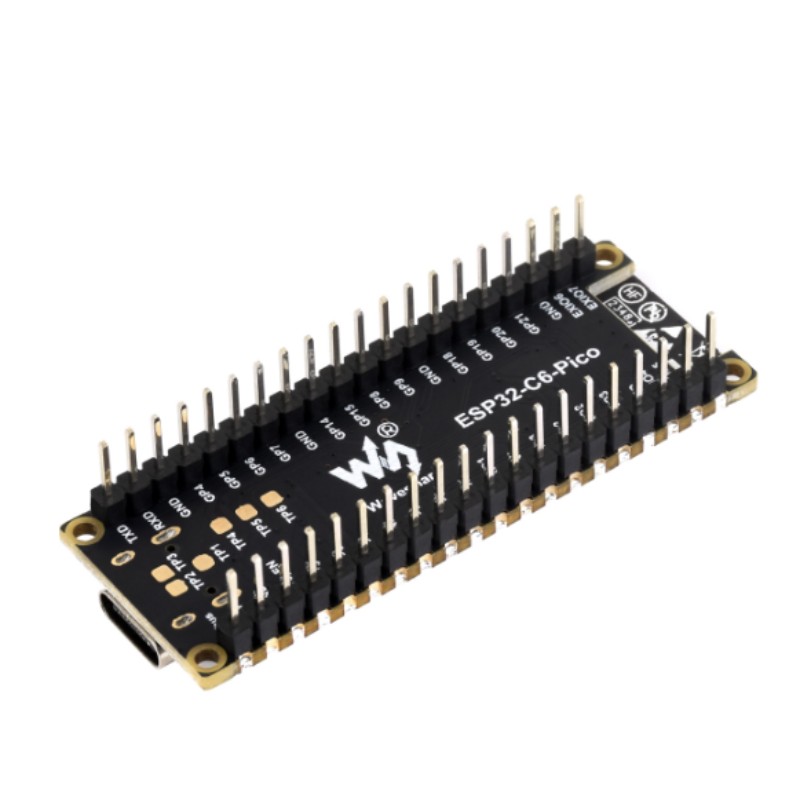 সোল্ডার পিন সহ ESP32-C6-Pico-M